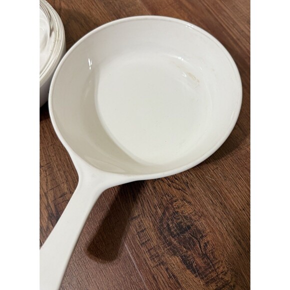 Vintage Corning Ware Menuette Pan Skillet Cornflower Blue X 2 With Lids - Picture 5 of 10